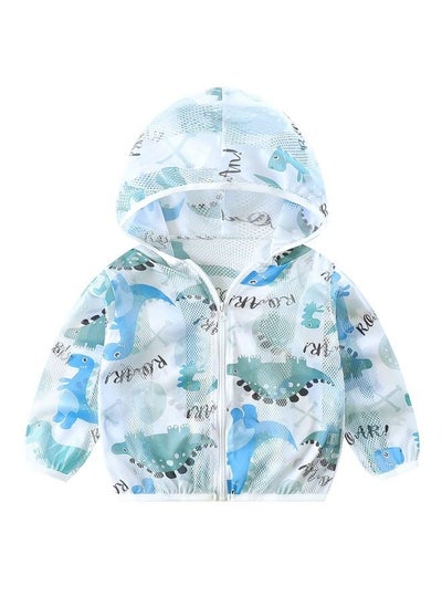 Buy Baby/Kids Print Hooded Sun Protection Jacket, Lightweight Breathable UV Protection in UAE