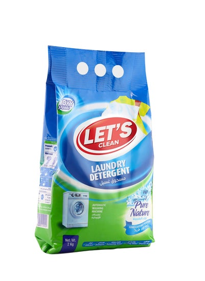 اشتري Detergent Powder For Automatic Washing Machine 2kg Pure Nature في الامارات