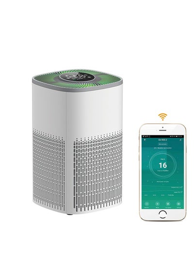 Buy Air Purifiers for Bedroom, HEPA Air Filter, PM2.5 Air Purifier, With Sleep Music Portable Small Quiet Air Purifier,for Home, Offices, Living Room,WiFi Function,White in UAE