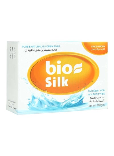 Buy Biosilk Glycerin Soap for Face and Body - 100 Grams in Egypt