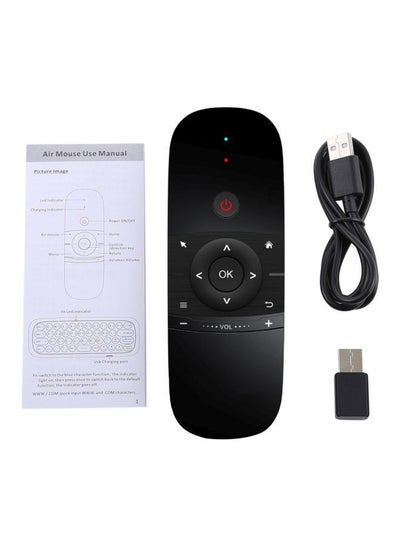 Buy Wireless Air Mouse Remote Controller Keyboard With LED Indicator And Receiver Black/Blue/Red in Saudi Arabia