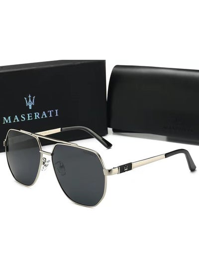 Buy Maserati Fashion Sunglasses Driving Glasses Silver Frame in Saudi Arabia