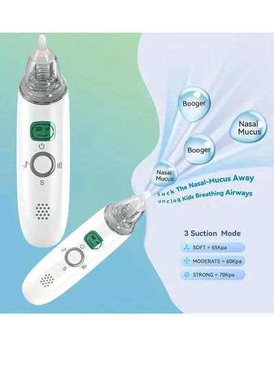 Buy Nasal Aspirator, Rechargeable Electric Nose Sucker Nose Cleaner, Booger Mucus Sucker in Saudi Arabia