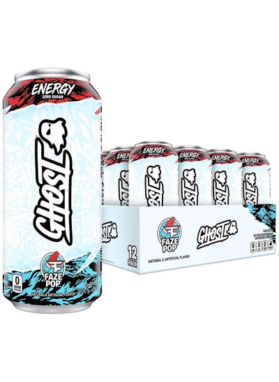 Buy GHOST Sugar-Free Pre Workout Drink - 12-Pack FAZE POP 16oz Cans in UAE