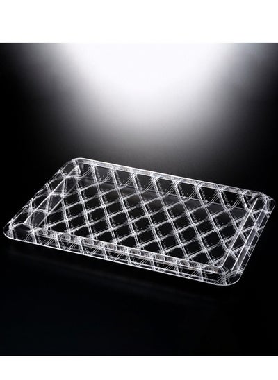 اشتري Acrylic Rectangular Tray 68 cm White Design في الامارات