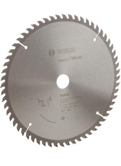 Buy Bosch Professional Circular Saw Blade For Wood 9.25 / 235Mm Dia, 25Mm Bore, 60 Teeth in Saudi Arabia