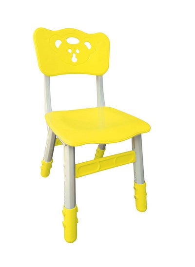 Buy Flexible Portable Strong Frame Study Chairs Kids Furniture With Broad Wide Seating For Children - Yellow in UAE