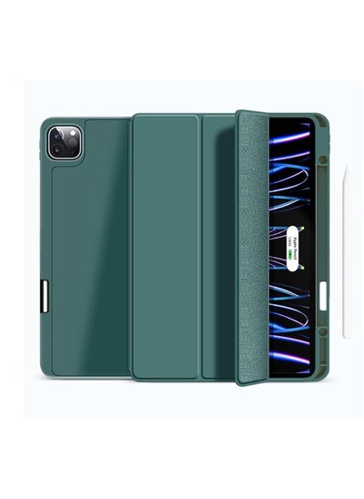 Buy Genuine leather case Cover For Apple Ipad pro 11” , 10.9”Inch Green in Saudi Arabia