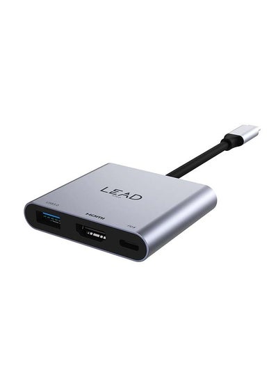 Buy USB-C to PD 60 W+HDMI 4K Multiport Adapter+LHB03, Space Gray in Saudi Arabia