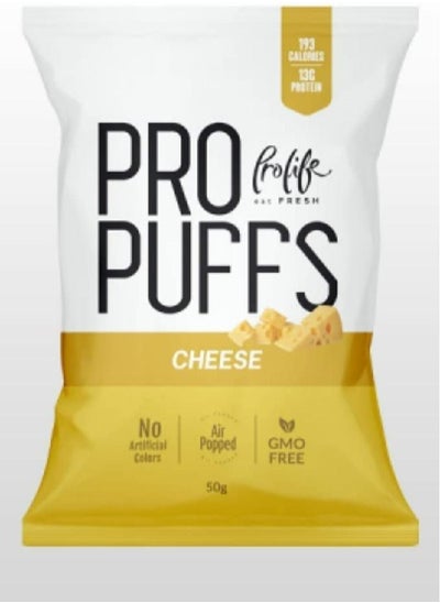 Buy Pro Life Pro Puffs Chips Cheese Flavor 50grams in UAE