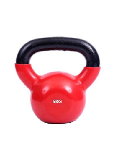 Buy Vinyl Coated Kettlebell With Comfort Grip 6Kgs in UAE