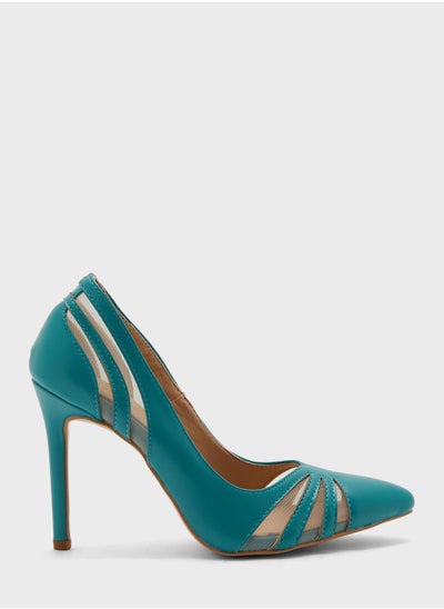 Buy Cutout Detail Pointed Pump in Saudi Arabia