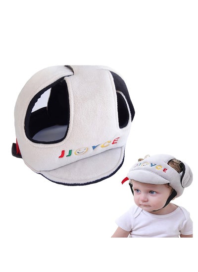 Buy Baby Anti-Fall Head Protection Cap Breathable Mesh Sponge Infant Safety Helmet Adjustable Sweat-absorbent Toddler Head Protector in Saudi Arabia