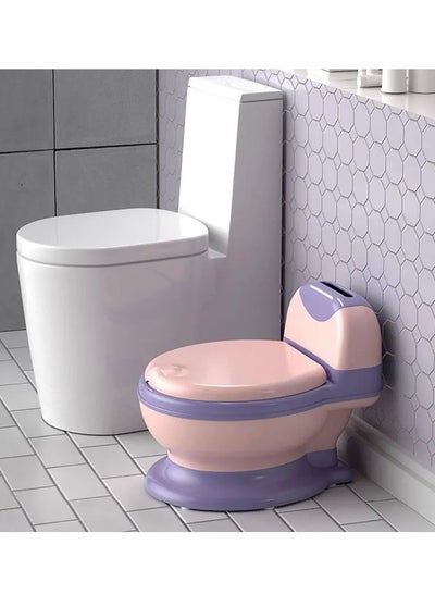 Buy Potty Training Toilet, Realistic Potty Training Seat, Toddler Potty Chair With Soft Seat, Removable Potty Pot, Toilet Tissue Dispenser And Splash Guard, Non-Slip For Toddler& Baby& Kids in Saudi Arabia