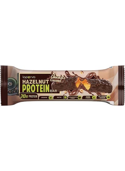 Buy Hazelnut Protein Bar with Chocolate Caramel -60gm in UAE