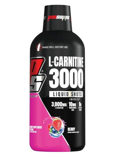 اشتري L-Carnitine 3000 Liquid Shots Berry Flavour 473 ml في السعودية