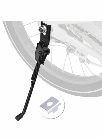 Buy Bike Kickstand, for 18" Kids Bicycle Kick, Stand Rear Mount Premium Steel with Pad Rest 18 inch Replacement Training Wheel (Black, 1PCS) in UAE