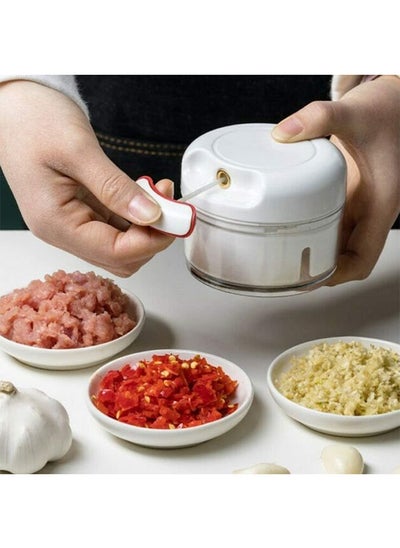 Buy Manual Food Chopper White 170grams in UAE