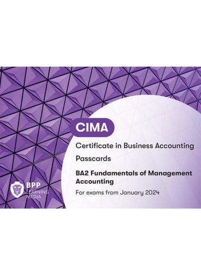 Buy CIMA BA2 Fundamentals of Management Accounting: Passcards in UAE