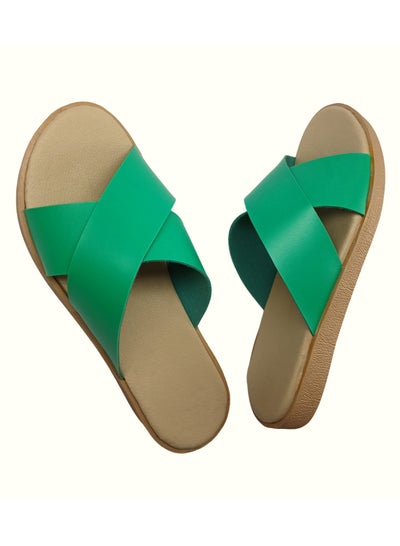 Buy women's Leather Slippers - Comfort Insole in Egypt