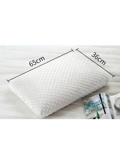 اشتري Memory foam cushion, neck and spine Comfortable pillow for neck pain. Bone cushion to support the neck  65x36x12cm في السعودية