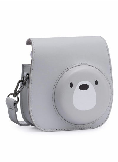 Buy Premium Vegan Leather Case for Fujifilm Instax Mini 11 Instant Camera with Adjustable Strap and Stylish Design in Saudi Arabia