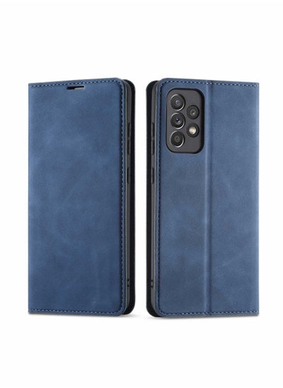 Buy Case for Samsung A52 Cover for Wallet Leather Flip Case, Kickstand Case Card Holder Slots for Samsung Galaxy A52 Cover (Blue) in Saudi Arabia