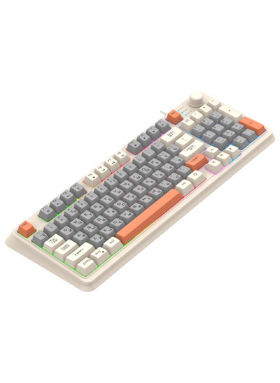 اشتري Russian Tri-color Backlit Computer ComboK82 Russian bee single keyboard K82 Russian bee single keyboard في السعودية