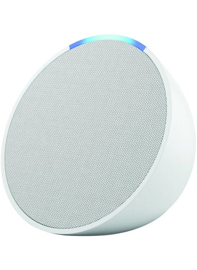 Buy Echo Pop Full sound compact Wi-Fi & Bluetooth smart speaker with Alexa Use your voice to control smart home devices, play music or the Quran, and more (speaks English & Khaleeji) white in UAE