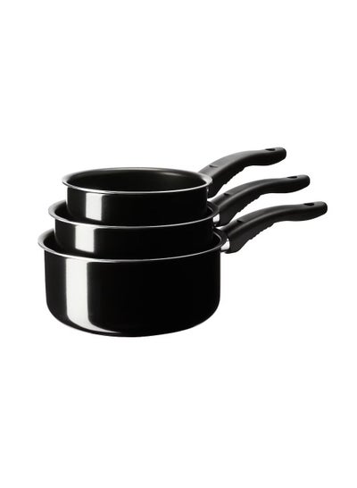 Buy Saucepan set of 3 black in UAE