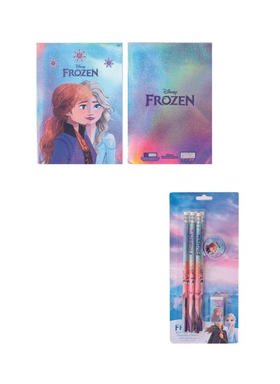 Buy Stationery Frozen Leading Together  A4 Eng, A5 Eng & 8Pc Pencil Set in UAE