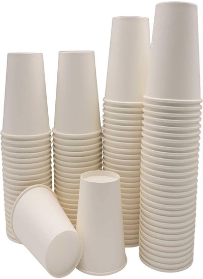 Buy Paper cups 25 pieces 12 OZ, coffee HOT/COLD paper cups, desposable paper water 25cups (25) in Egypt