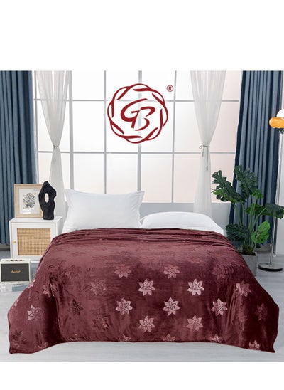 Buy GB Embossed Design  for All Season Roll Blanket for  Throw  Sofa & Bed Comfortable and Soft in UAE