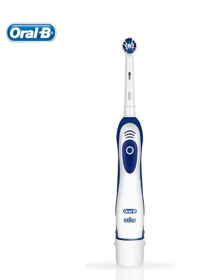 Buy Electric Toothbrush for Adults Precision Powerful Cleaning Toothbrush Waterproof Precision Clean Toothbrush White And Blue in Saudi Arabia