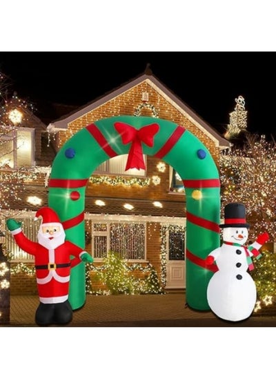 اشتري Inflatable Outdoor Decorations, 2.4M/7.9FT Luminous Inflatable Ornaments with LED Lights Built-in في الامارات