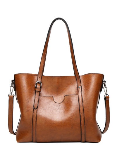 Buy Retro Leather Tote Bag in UAE