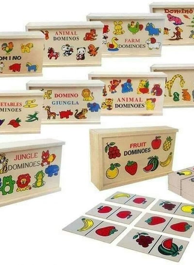 Buy 3 Wooden Dominoes Wooden Toy - Random Shapes in Egypt