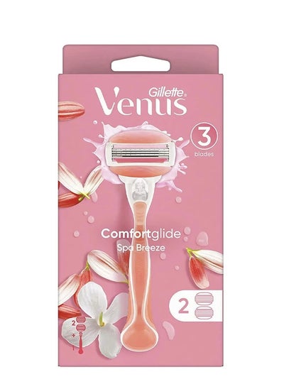 Buy Gillette Venus ComfortGlide Spa Breeze Women's Razor in Saudi Arabia