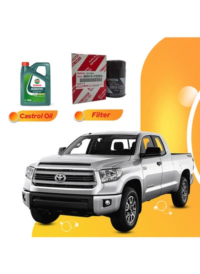 اشتري Tundra 8 Liters 5W30 Toyota Oil And Original Filter في الامارات