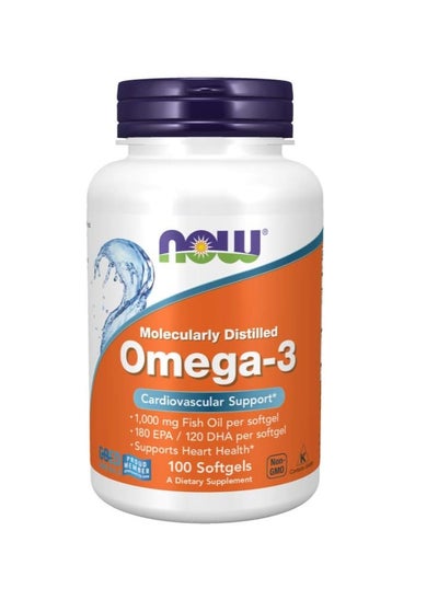 Buy Omega 3 Fish Oil 100 Softgels in UAE