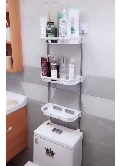 Bathroom Shelf with Towel Bar, Volpone Stick on Bathroom Kitchen