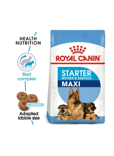 Buy Royal Canin Size Health Maxi Starter Dry Mother Babydog Food 4KG in UAE