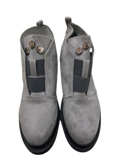 Buy Suede Ankle Boot Grey (Size 38 EU ) in Egypt