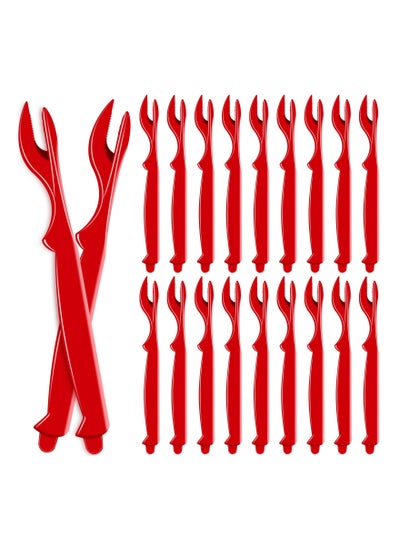 اشتري 20PCS Durable Crab Leg Crackers Set, Seafood Tools with Shellfish Picks Knife Easy-to-Use Crab Leg Opener and Picks Crab and Lobster Leg Crackers Kit for Lobster, Crab, Crawfish, Prawns, Shrimp في السعودية