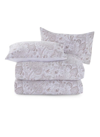 اشتري Designora Paisley 3-piece Comforter Set 200x240cm - Beige في الامارات