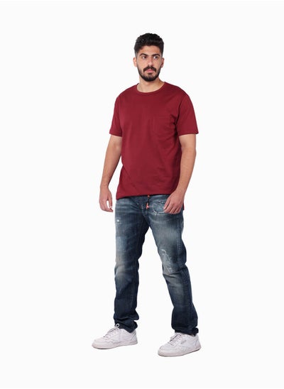 Buy PRINCE DENIM Classic Straight Fit Blue Jeans for Men - Comfortable and Stylish Everyday Wear by Reign Italia in UAE