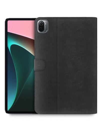 Buy PU Leather Flip Case Cover For Xiaomi Pad 5/5 Pro 11 Inch Black in Saudi Arabia