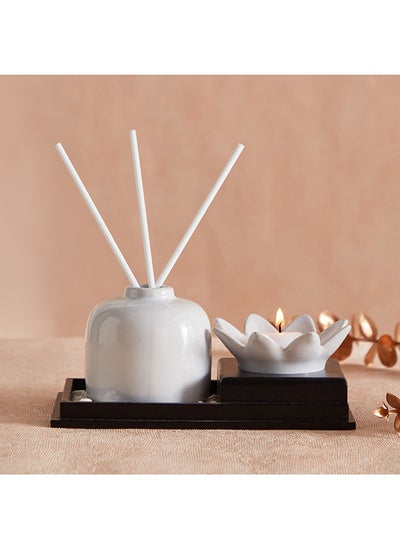 اشتري Zest Ceramic 3-Piece Diffuser Set 19 x 3 x 11 cm في السعودية