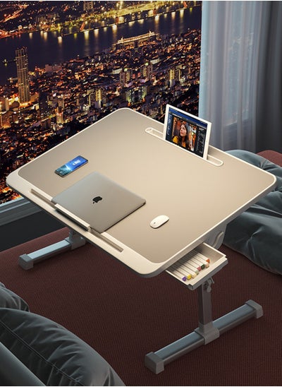 Buy Laptop Desk Foldable Lap Desk for Bed Bed Desk for Laptop Portable Laptop Table Small Laptop Bed Trays Table Computer Bed Table with Storage Drawer for Laptop Working, Eating and Writing in Saudi Arabia