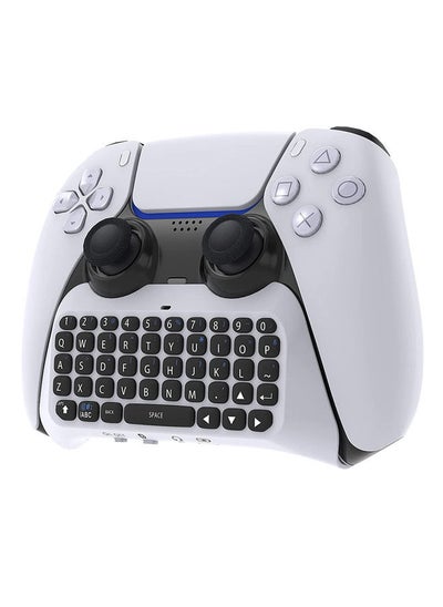 Buy Wireless Controller Keyboard for PS5, Bluetooth 3.0 Mini Portable Gamepad Chatpad with Built-in Speaker & 3.5MM Audio Jack for Playstation 5 in UAE